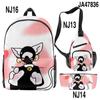 Nueva Serie Escape de la Puerta: Set de Tres Piezas: Mochila Escolar, Mochila, Bolso de Hombro y Estuche