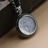 Prata Esterlina S925 Zakilam Pingente Redondo Luz Luxo Vintage Estilo Nacional Nicho Pingente Acessórios de Estilo Étnico Versátil