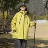 Ootd Chaqueta de una sola capa para exteriores para hombres y mujeres, Primavera y Otoño, Holgada, Cortavientos e Impermeable, Ropa de Montañismo para Parejas, Estilo de Montaña Moderno