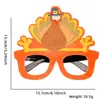 Suministros de Decoración para Acción de Gracias Gafas para Adultos y Niños Ambiente de Fiesta Festiva Accesorios para Fotos Pavo Monturas de Gafas Divertidas