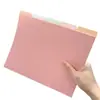 Página de Clasificación para Carpeta A4 a Color, Perforación de Hongo sin Perforar, Cuaderno, Manual