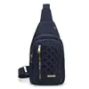 Nueva bolsa de pecho simple estilo coreano para mujer, bolsa cruzada casual ligera multicapa para exteriores, mochila de pecho de gran capacidad para comercio exterior