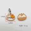Lindo Nuevo Aleación de Doble Cara Dibujos Animados Cuentas Sueltas Pulsera Impresa en Color Cadena para Teléfono Móvil Accesorios Colgante de Aleación