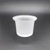 Portavelas de Vidrio Sencillo Relleno de Cera Portavelas de Aromaterapia Taza China Decoración de Ambiente para Hotel Restaurante Dormitorio Taza de Velas Rellena