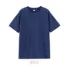 Camiseta Lisa de Manga Curta Masculina e Feminina Verão 2023 Camiseta de Meia Manga com Top Branco Versátil de Verão