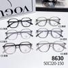 Las gafas TR90 famosas en Internet son frescas y hermosas para hombres y mujeres con marco de miopía de luz plana ultraligero anti-luz azul 8630