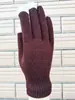 Guantes de lana tejidos de punto de acrílico fino y felpa gruesa para otoño e invierno, con pantalla táctil, cálidos, a prueba de frío, al por mayor