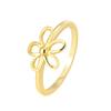 R0699 Anillo de Flor Hueca Estilo Coreano Estilo Mori Lujo Ligero Anillo de Dedo Moda Transfronteriza para Mujer Anillo de Dedo Vintage de Gama Alta