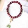 Cuentas de Madera de Palisandro Natural de Corte Recto para Pulsera Estilo Flor DIY 7x8 Hombres y Mujeres Rosario Decorativo Simple Fabricante Mayorista