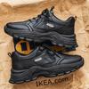 Zapatos blancos transpirables de otoño para hombre, zapatillas de estilo coreano, de suela gruesa, a la moda, informales, para correr, para papá