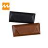 Estuche para gafas de miopía de cuero retro hecho a mano para hombre y mujer, estuche para gafas de sol, caja para gafas de sol, caja de almacenamiento portátil anti-presión, personalización