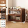 Estante de armazenamento para livros, estante autoportante, armário de armazenamento embutido na parede para uso doméstico na sala de estar, armário à prova de poeira sem madeira maciça