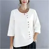 Conjunto de Color Sólido para Mujer Tallas Grandes Nuevo 2026 Casual Temperamento Conjunto de Dos Piezas para Mujer Ropa para Mujer Camisa de Algodón y Lino Manga Larga Transfronterizo