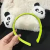 Diadema de Felpa de Panda Accesorio para el Cabello de Niña Pasador para el Cabello Infantil Diadema de Animal para Lavarse la Cara Elemento Dulce de Dibujos Animados Flequillo