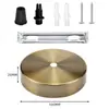 Base de prato para lustre galvanizado disco de metal luminária de teto direto do fabricante, dourado DIY acessórios de iluminação espessados