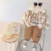 Conjunto de Ropa de Otoño Nuevo para Niños 2026, Ropa de Primavera y Otoño, Sudadera con Letras Tie-Dye para Bebé, Conjunto de Dos Piezas para Niños Pequeños, Venta al por Mayor