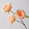 Decoración de Flores Artificiales Color Champán Boda Boda Venta Directa de Fábrica Tianjin Flor Artificial Floral Decoración Suave Flor Flor de Seda