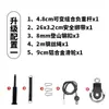Accesorios de Modificación de Equipo de Fitness Casero DIY Hogar Polea para Equipo de Remo de Jalón Alto Cuerda de Acero Soporte para Campanas