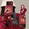 Cordón de Personaje de Pony de la Suerte Adecuado para Funda de Teléfono Apple 17 Pro Max, Mate 80 Gamuza, 16 Año Nuevo Xiaomi 15 para Mujeres