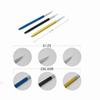 Nuevo Set de 3 Piezas Transfronterizo Estilo Japonés Barra Metálica Pluma Retráctil Herramienta de Manicura Pluma para Pintar Color