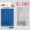 Placas de Estampado para Uñas 2025 Serie Navideña Reno Árbol de Navidad Gel de Estampado Transferencia Plantilla a Cuadros Estampado a Cuadros