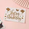 Novo Adesivo de Número Letra para Balão DIY Transparente Onda Bola Número Adesivo Balão de Número Feliz Aniversário