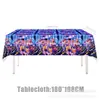 Platos de Papel, Vasos, Vajilla Desechable, Cajas en Forma de Cuerno, Manteles, Banderas, Suministros para Fiesta de Decoración, Temática de Caza Azul para Niñas