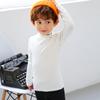 Camiseta Infantil de Otoño e Invierno Camiseta Infantil de Cuello Medio de Algodón Puro para Base Niños y Niñas Bebé Color Sólido Cálida Top Primavera y Otoño Alta Elasticidad
