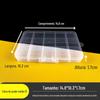 Caixa média de 15 peças de hardware multigrade DIY fixas caixa de plástico caixa de armazenamento de cera de laca de fogo com contas