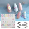 Zhengxiang Cyber Celebrity INS Pegatina de Uñas con Relieve 5D Pegamento Suave Amor Año Nuevo Pegatina para Uñas DIY Conejo de Cristal Año Pegatina para Uñas