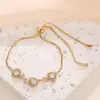 Pulsera Vintage Ultra Brillante de Circonita Grande para Mujer, Joyería de Diseño de Nicho, Estilo Minimalista Simple de Alta Gama, Chapada en Cobre con Oro Real para Mujer