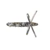 Pinza Avanzada de Pato de Perla de Cristal Pinza de Un Carácter Lazo de Cuero Pasador para Cabello Roto Pinza Lateral Pinza de Moda Accesorios para el Cabello