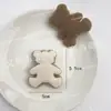 Otoño e Invierno tela de felpa de oso lazo etiqueta accesorios DIY material para horquillas accesorios para ropa zapatos y sombreros parche