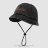 Chapéus Ins para Crianças Atacado Chapéu Bucket para Bebê Menino Chapéu de Pescador Boston Denim Personalizado Chapéu de Sol Ursinho da Sorte