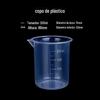 Copo medidor de plástico 200ml pequeno béquer escala Copo com bico pequeno copo medidor copo medidor experimental embalagem copo pequeno garrafa plástica