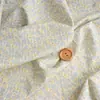 Tela Jacquard de Algodón Puro a Cuadros con Pequeños Patrones Florales de Dibujos Animados Japoneses y Coreanos para Ropa Infantil, Cortinas, Vestidos y Materiales de Bricolaje