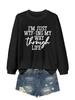 Camisa de moda transfronteriza europea y americana de manga larga para mujer. Estoy simplemente WTF-ing a través de esto.
