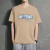 Verano Elegante Hombres Base 2024 Explosiones Suelta Camiseta de Manga Corta para Hombre Moda Adolescente Tendencia Camiseta Trendy Versátil