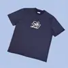 Arte Antwerp Versão de Luxo Estilo de Rua Americano Estampa Retro Camiseta Casual Masculina de Manga Curta Tendência