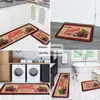 Venta caliente transfronteriza TEMU Alfombrilla de suelo de cocina de gallo larga absorbente antideslizante felpudo para entrada del hogar entrega de una sola pieza