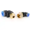 Conector Neumático de Enchufe Rápido Pl8-02 Rápido Pl4-M5 Tubería de Aire Pl6-01 Conector Pl10-03 Codo Roscado en L Recto de Paso