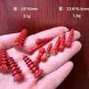 Al por mayor accesorios de arena roja voladora de agua de alto contenido colgante multiestilo cinabrio real arena roja voladora de agua de alto contenido