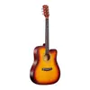 Atacado de Fábrica Em Estoque Entrega Guitarra Folk de 38 polegadas para Iniciantes e Estudantes Instrumento de Madeira de Nível de Entrada de 41 polegadas para Novatos