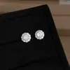Pendientes Cuadrados Geométricos Brillantes con Microincrustaciones de Circonita para Mujer, Pendientes de Lujo de Nicho de Gama Alta, Accesorios de Oreja de Moda y Versátiles