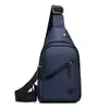 Bolso de Pecho para Hombre, Moderno y Versátil, Color Sólido, Diseño Simple, Nuevo Modelo 2026, Gran Capacidad, Viajes al Aire Libre, Portátil, Bolso Cruzado Impermeable