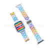 Para Apple watch pulseira de resina com três contas Nova Apple 8 ultra pulseira transparente de resina em estoque
