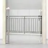 Barrera Protectora Extensible para Mascotas, Puerta para Perros Antiescalada, Valla para Sala de Estar, Cortina Divisoria para el Hogar, Red para Gatos, Gris