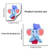 Adhesivo para interruptor de pared de animal elefante bebé lindo de comercio exterior transfronterizo de Amazon, diseño, decoración para habitación familiar, adhesivo de pared