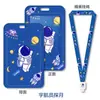 7148 Portatarjetas de Estudiante con Dibujo de Astronauta y Cordón Retráctil, Portatarjetas de Estudiante Personalizado UV, Estilo Ins