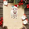 Novo produto transfronteiriço: Cachecol de chifre de rena de Natal, enfeite de acrílico de ovelhinha, decoração de árvore de Natal de ovelha, enfeite de pendurar de acrílico
